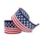 2.5&#x22; x 20ft. Faux Linen Wired Flag Ribbon by Celebrate It&#xAE; Red, White &#x26; Blue